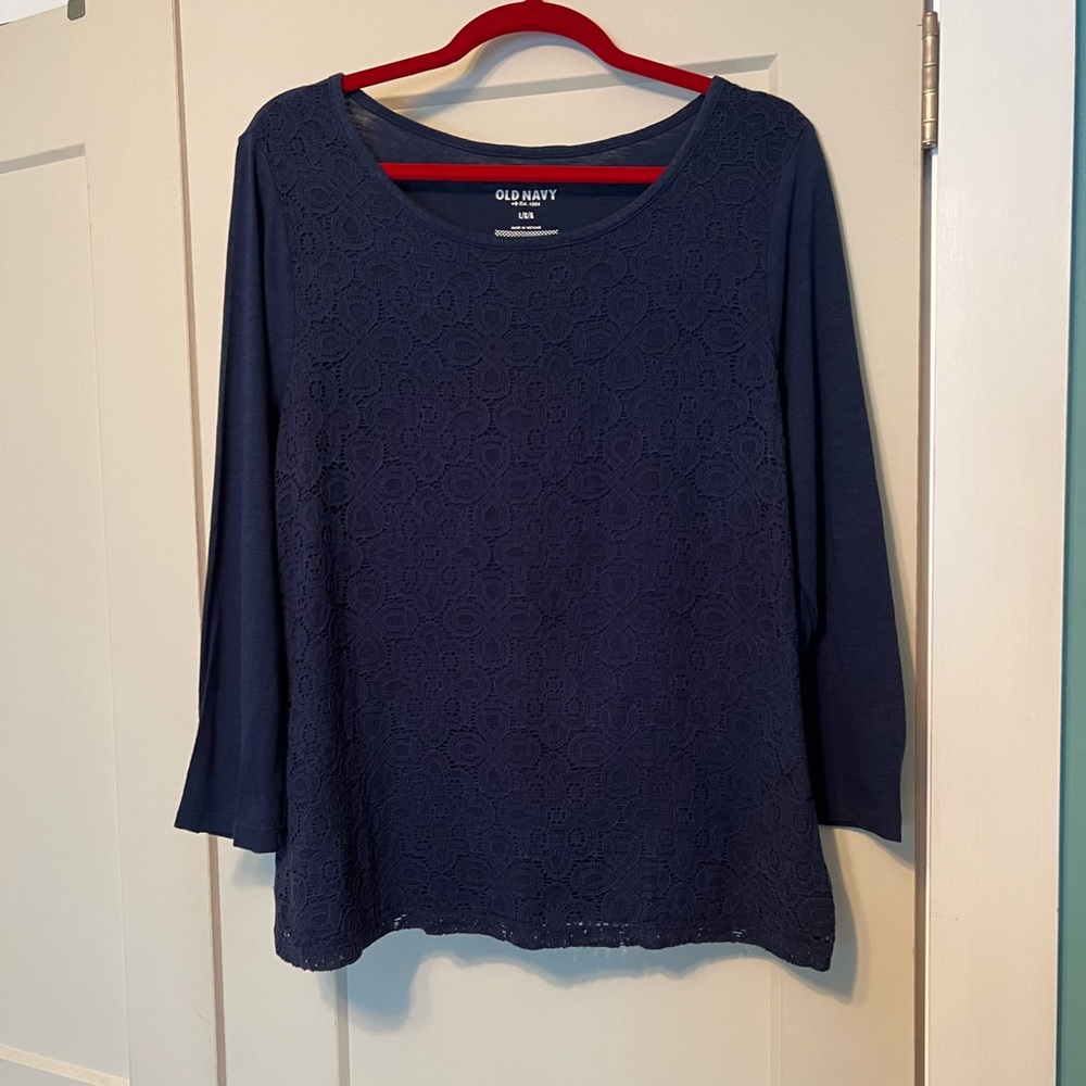 Old Navy lace overlay top